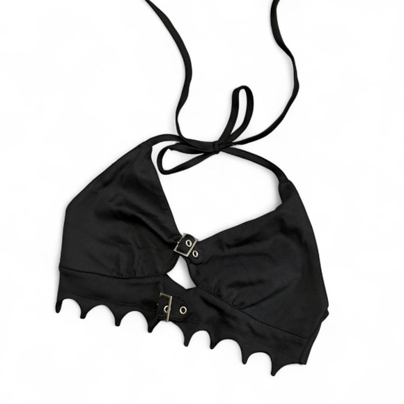 Forest Ink Tops - Bat cut halter top